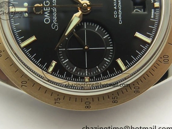 0521 Speedmaster ’57 Co-Axial SS RG OMF 1:1 Best Edition Black Dial On SS RG Bracelet A9300 (Free Leather Strap) RelaxedFit 8071